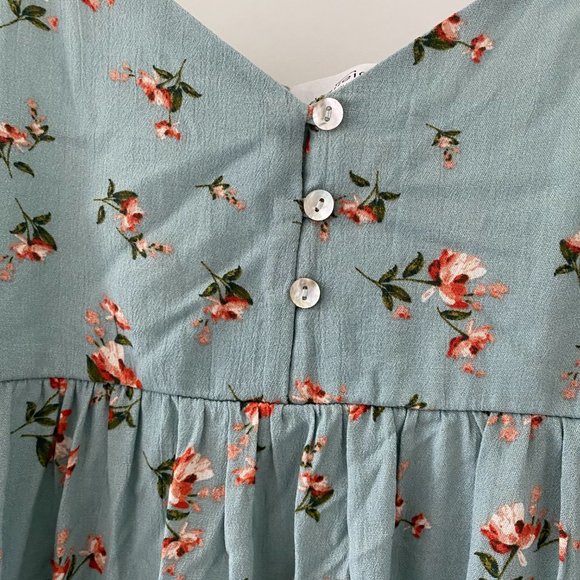 Kaileigh Rebecca Button Front Dress Mint Size Medium - Picture 3 of 8